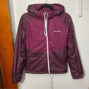 Columbia fleeced lined rain jacket